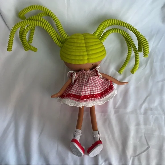 Lalaloopsy Wearing Pink Dress 12”Doll Silly Bendy Green Hair For Kids Girls - Picture 3 of 6